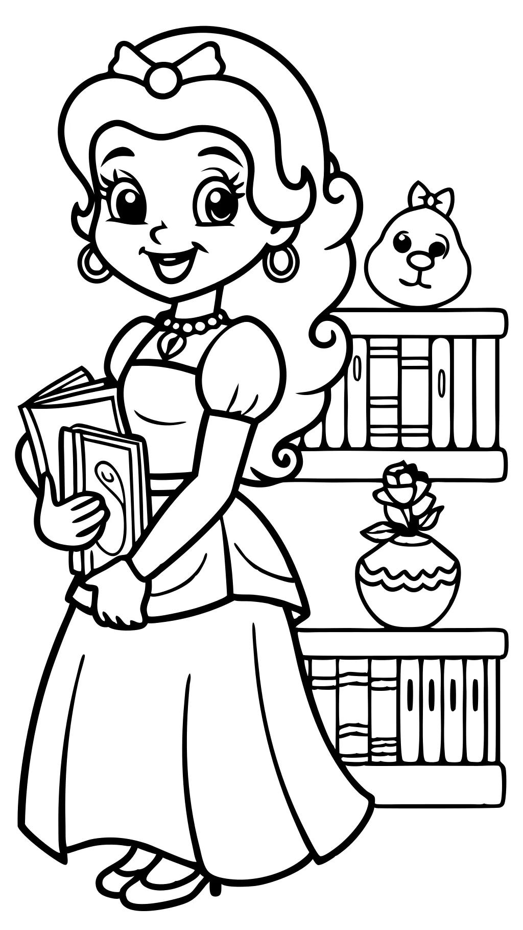 belle printable coloring pages